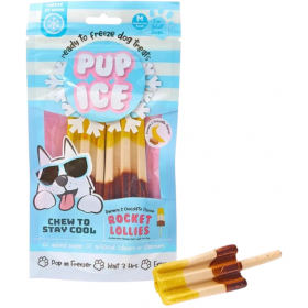 Сладолед  за кучета Pup Ice Rocket Lollies Banana & Chocolate 2 броя ледени близалки с вкус на банан и шоколад